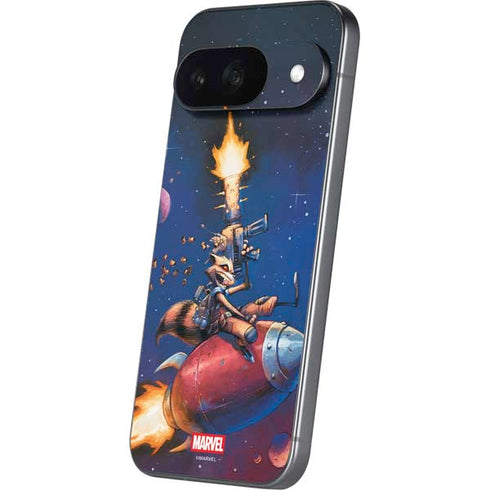 Marvel Rocket Raccoon Rocket Ride Google Pixel 9 Skin